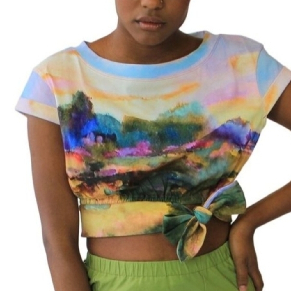 Tracy Reese Tie Waist T-Shirt